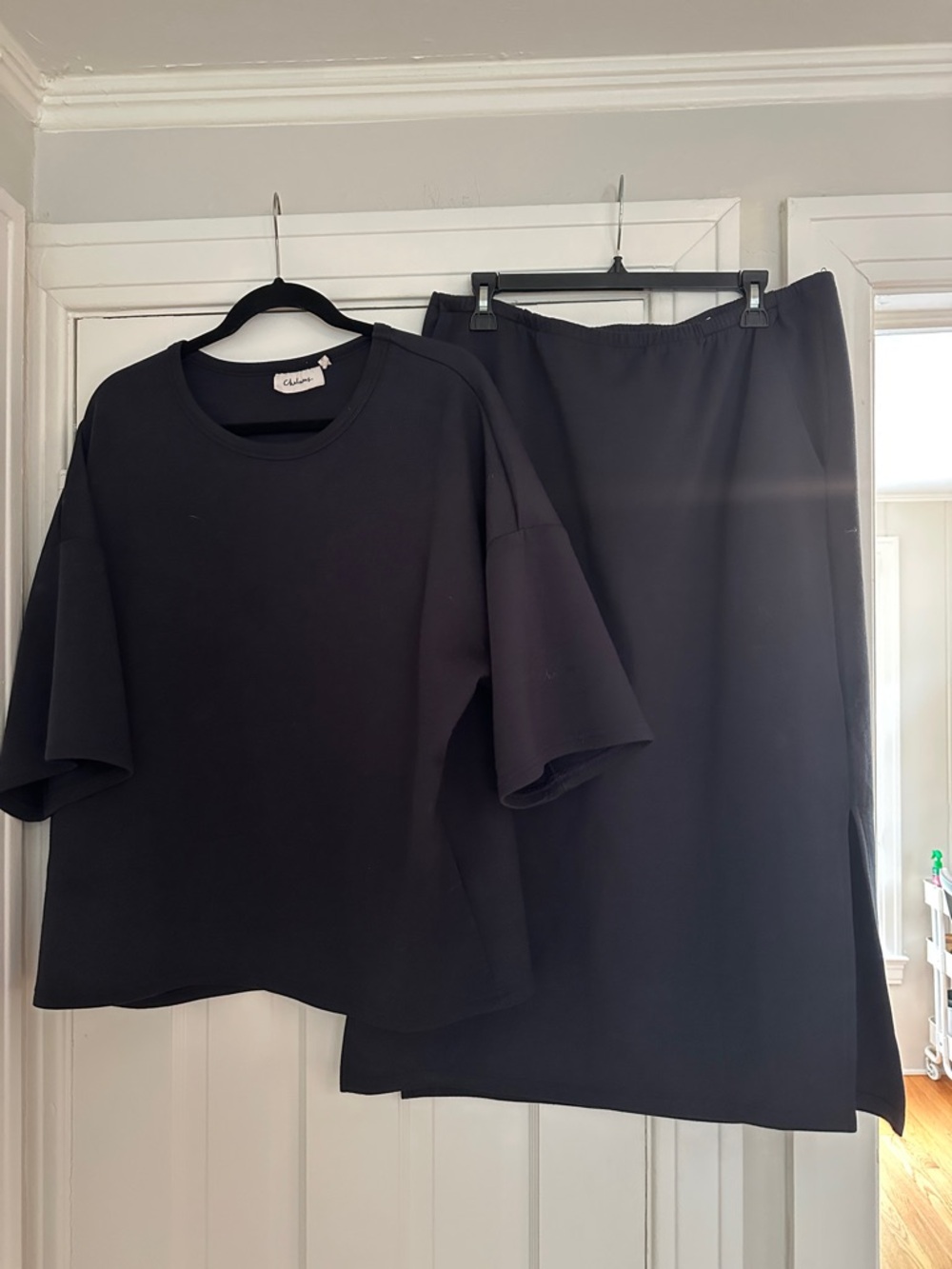 Chalmers Navy Two-Piece Set - Top & Skirt